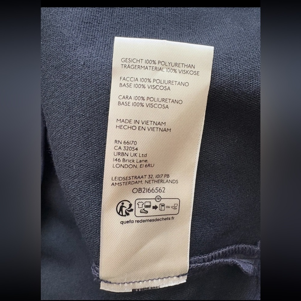 Free People Bradley Dress - Faux Suede Mini Size L –  Navy - Picture 7 of 7